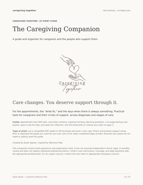 Cover of The Caregiving Companion by Sarah Aguilar